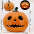 Hollow Plug-in Pumpkin Piles Placed Outdoors In The Park